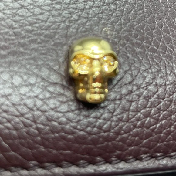 🤎💀💎 Mens Brown Alexander McQueen Skull Wallet - Picture 2 of 7